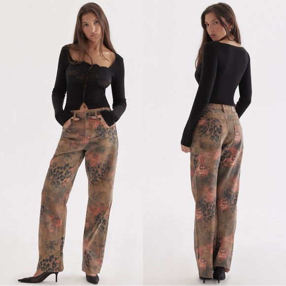 NFS DO NOT BUY! House of CB Women’s Samia Print Jeans - Picture 1 of 4